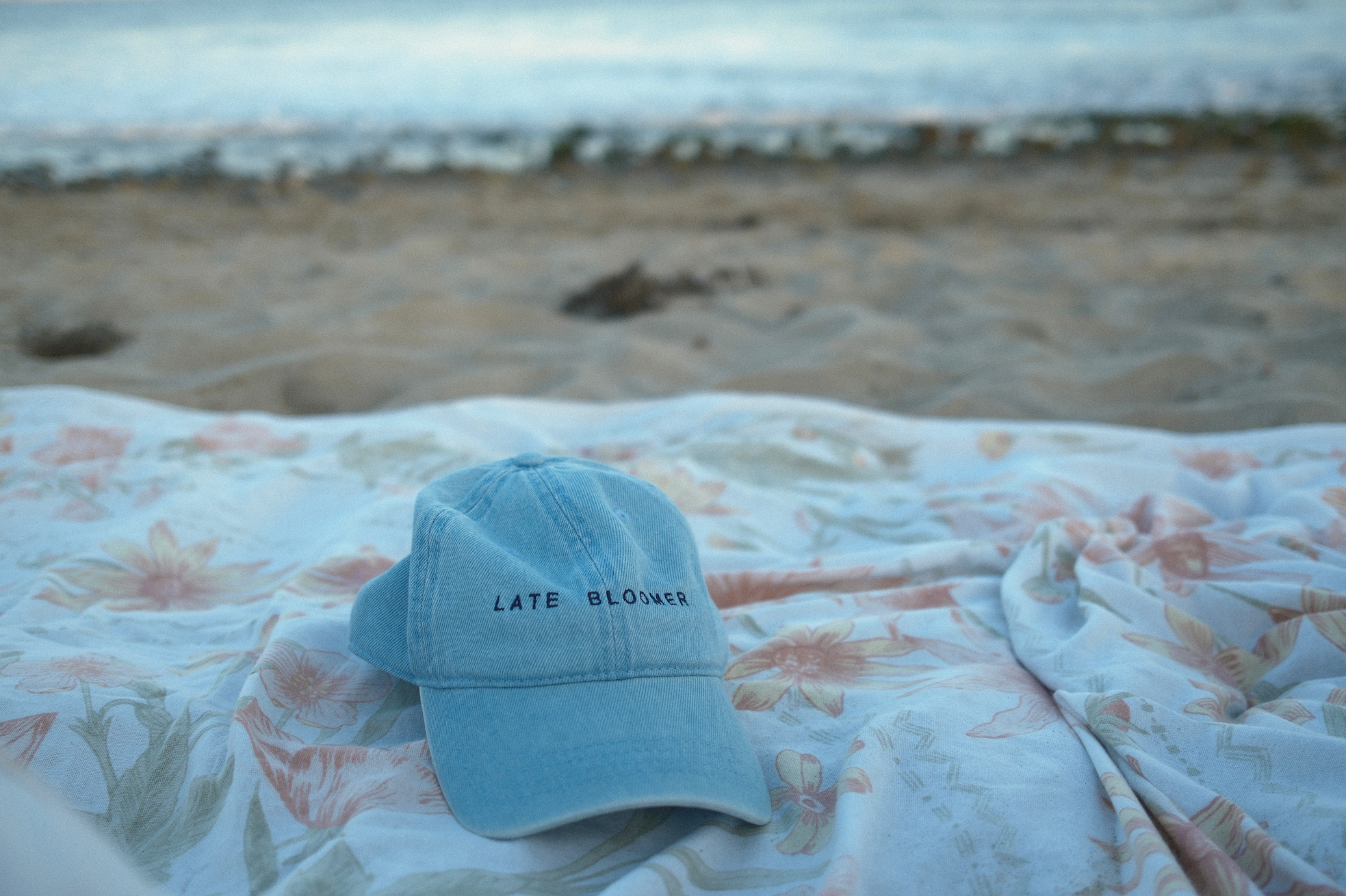 Late Bloomer Denim Dad Hat